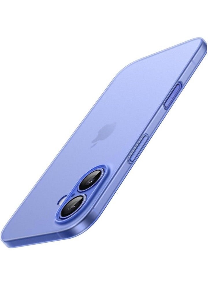 BGM Ultra Slim Matte Ultramarine Case for iPhone 16 (6.1 Inch) – Lightweight, Minimalist Design with Full Camera Lens Protection
