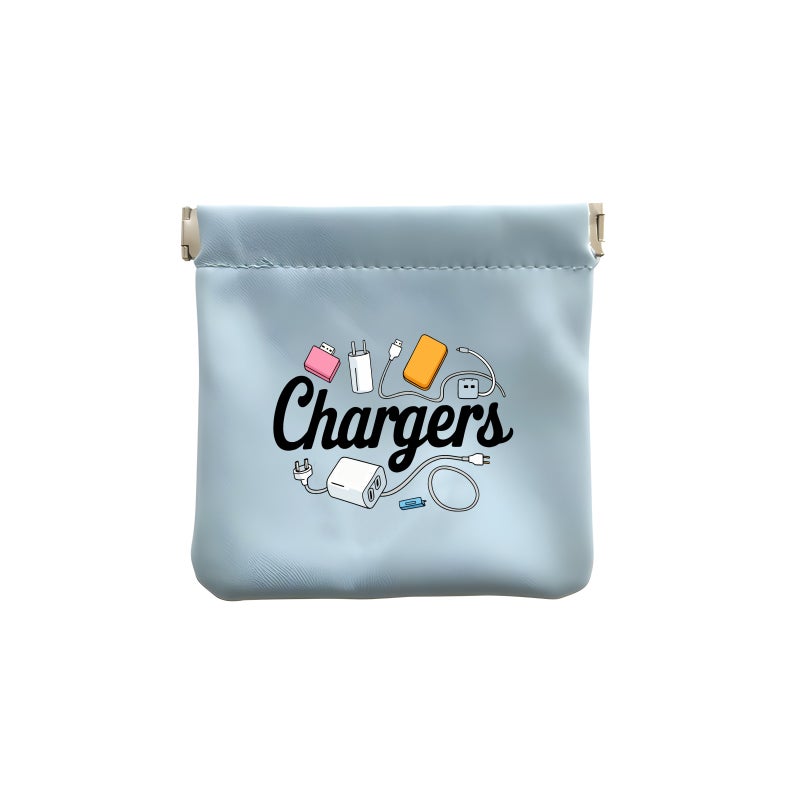 Pink Printed Charger and Cable Storage Portable Organizer for Travel Office - Image 2