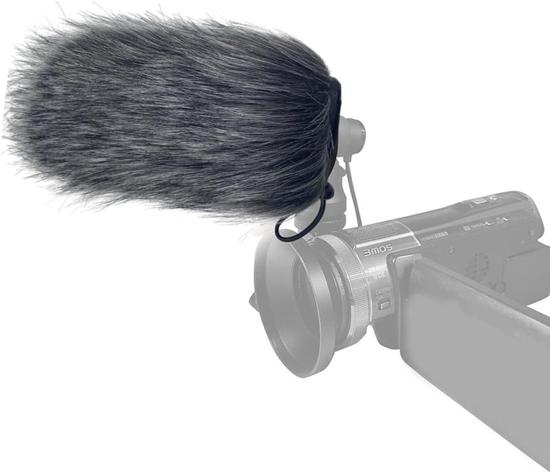 D Color Portable Microphone Windshield Faux Furry Windproof Muff Cover For Outdoor Sound Recording - Image 2