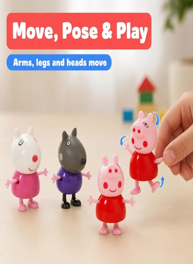 BRAVIADECOR BRAVIA Peppa Pig Family Toys 14 Figures Set Kids 3 Year Old Birthday Gift - Image 2