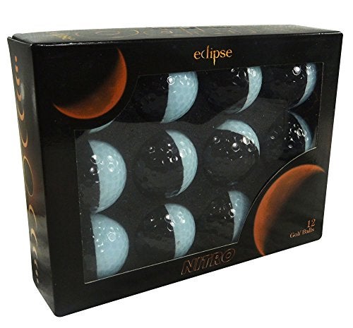 Nitro Eclipse Golf Balls, White/Black - Image 3