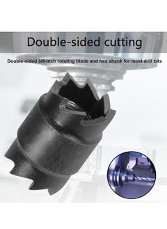 Excefore Spot Weld Cutter Set Double Sided 13 Pcs,3/8" HSS Spot Weld Cutter Remover Drill Bits Hex Sheet Metal Hole Cutter Remover Kit for Power Drill Spot Welding  - Image 4