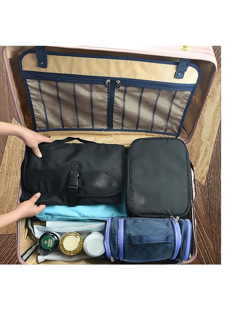 عام حقيبة سفر فاخرة لتعليق مستلزمات الحمام - تخزين مستحضرات التجميل، المجوهرات، مستلزمات الحمام، والإكسسوارات - Image 5