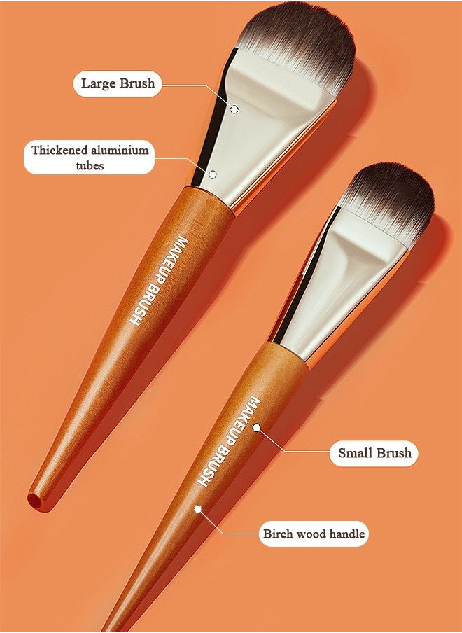 Gecomo Foundation Brush, Tongue-Shape Makeup Brush, Face Makeup Tool for Liquid Cream Foundation  - Image 3