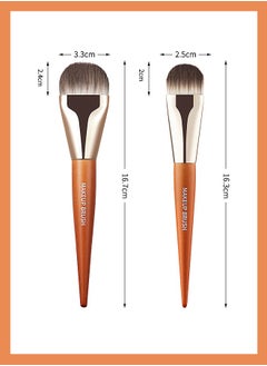 Gecomo Foundation Brush, Tongue-Shape Makeup Brush, Face Makeup Tool for Liquid Cream Foundation  - Image 2