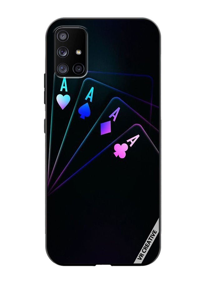 VR CREATIVE Protective Case Cover For Samsung Galaxy A71 5G Cards A Design Multicolour - Image 1