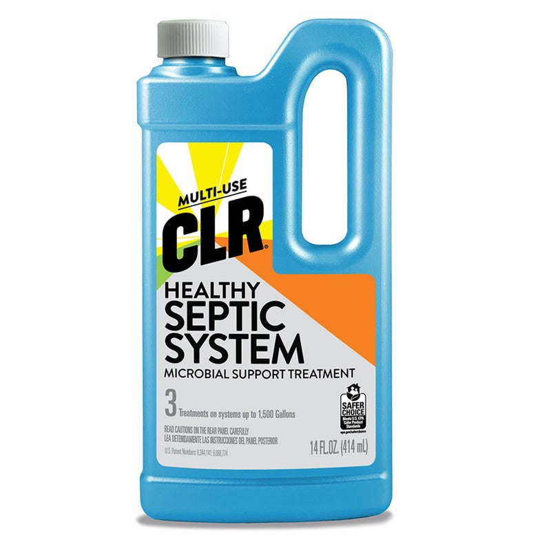 CLR Healthy Septic System, Microbial Support Treatment, 14 Ounce Bottle - Image 1