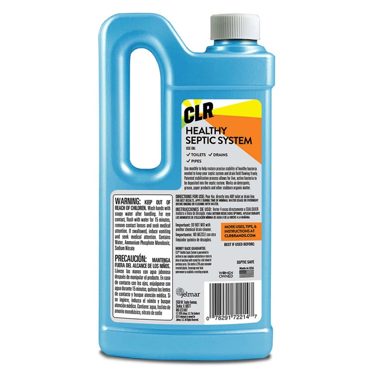 CLR Healthy Septic System, Microbial Support Treatment, 14 Ounce Bottle - Image 2