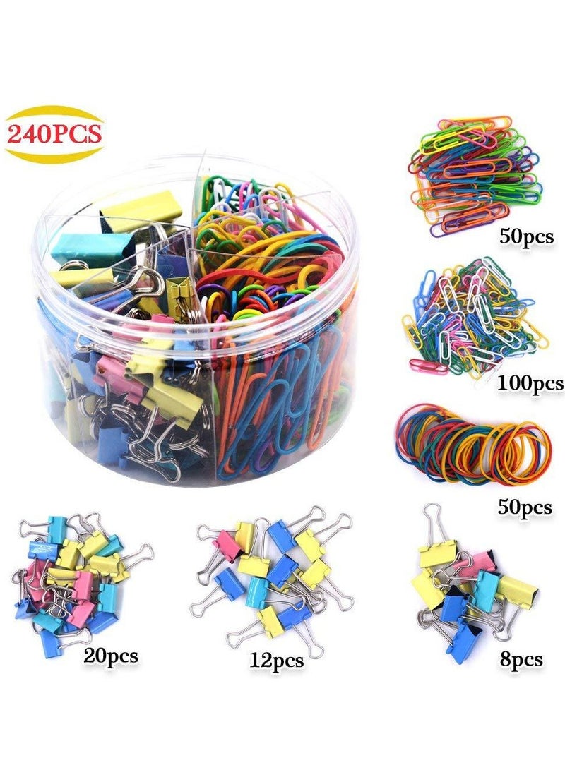 مجموعة التجليد القصاصات الملونة مجموعة التجليد القصاصات لملحقات منظم المكتب مستلزمات القرطاسية المكتبية - Image 1