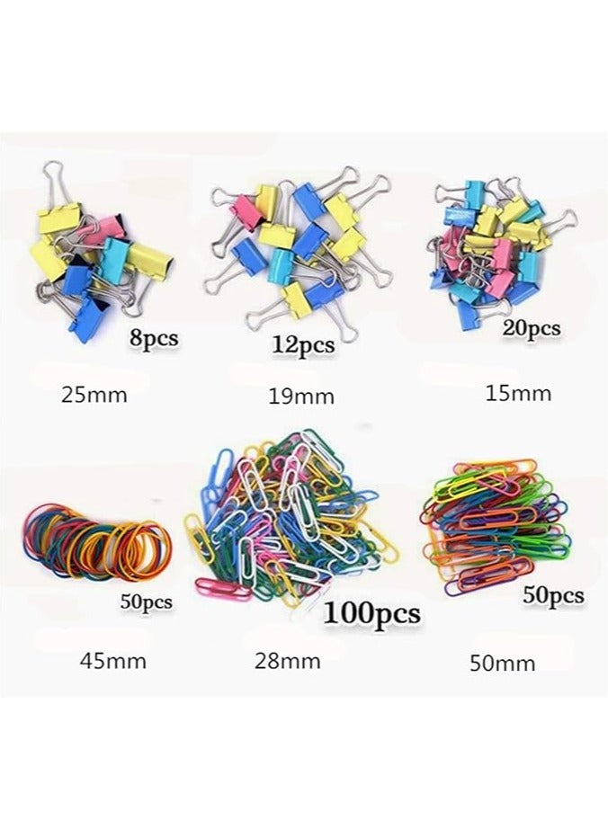 مجموعة التجليد القصاصات الملونة مجموعة التجليد القصاصات لملحقات منظم المكتب مستلزمات القرطاسية المكتبية - Image 3