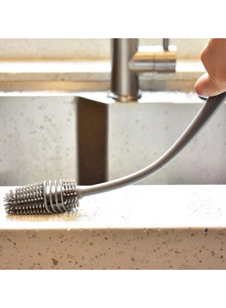 Silicone Bottle Cleaning Brush with Long Handle – Deep & Scratch-Free Cleaning - Image 3