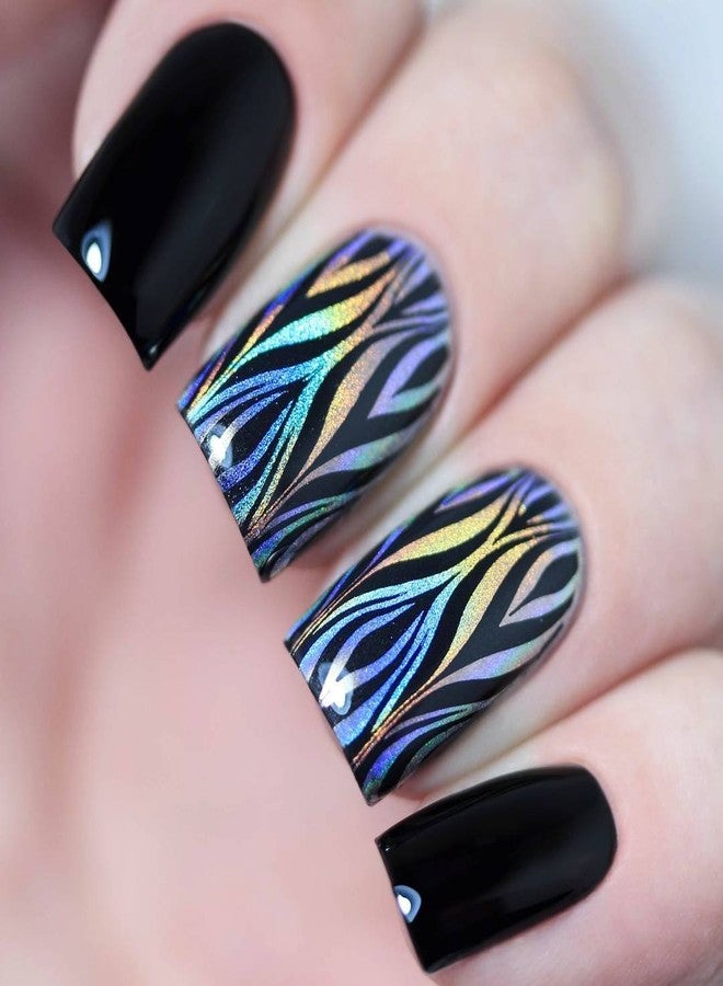 Whats Up Nails - B002 Water Marble to Perfection Stamping Plate for Nail Art Design - Image 5