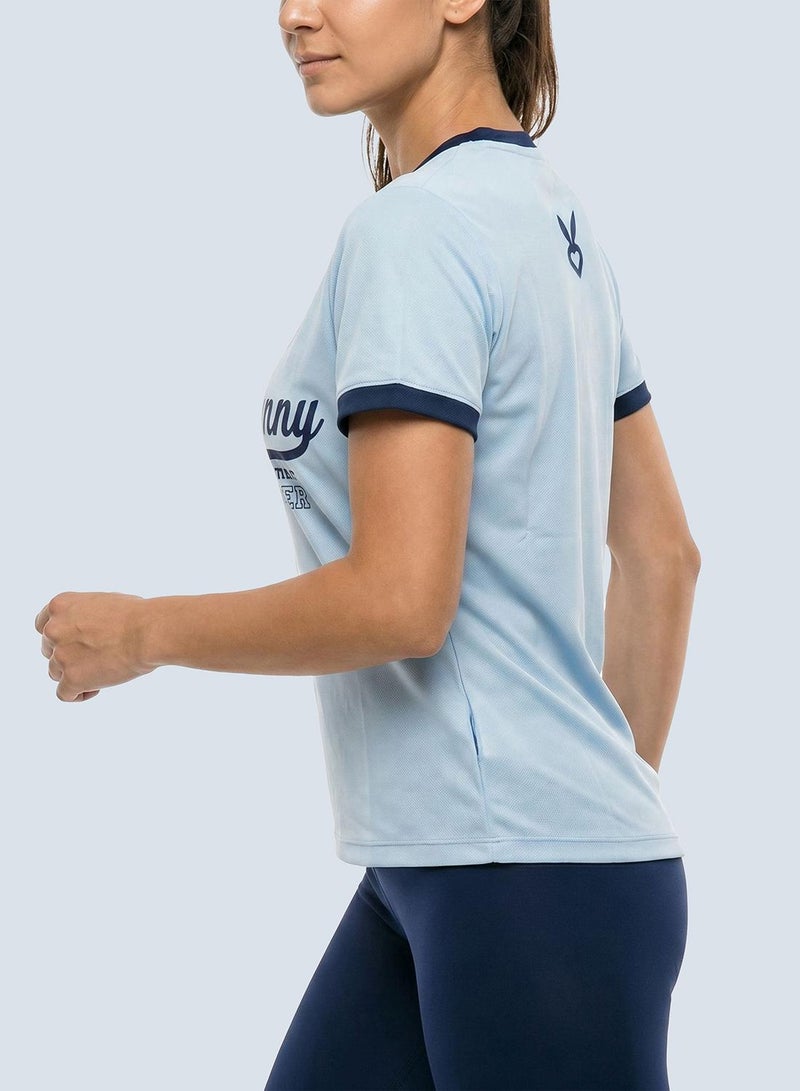 Cardio Bunny Women's Regular Fit Varsity Tee With Short Sleeve - Image 5