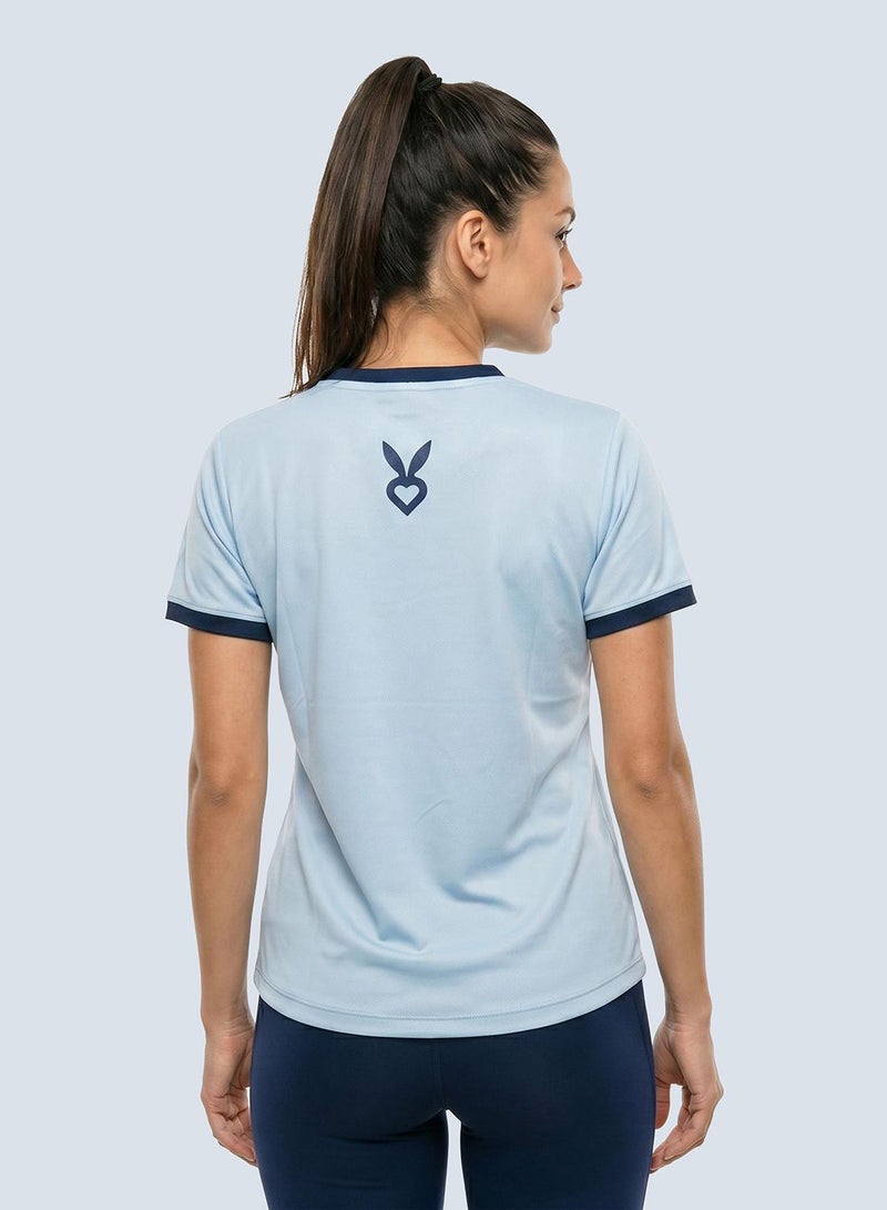 Cardio Bunny Women's Regular Fit Varsity Tee With Short Sleeve - Image 4