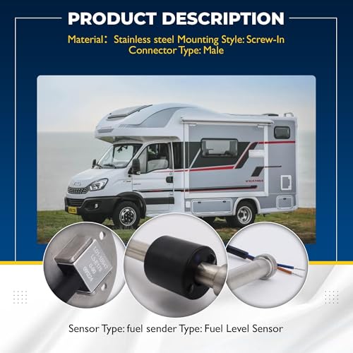 OXCANO Marine Fuel Sending Unit 0-90ohms 7" (175mm) for Boat Fuel Tank Sender Stainless Steel Fuel Lever Sending Units Water Fuel Gauge Sender for Car Truck Vehicle - Image 4