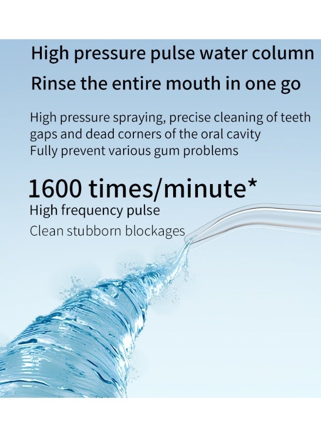 EXCLIFE Portable electric water flosser 200ml, 3 cleaning modes, 4 nozzles - Image 5