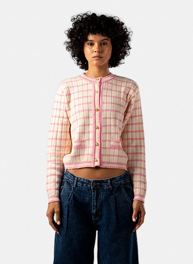 ASTK Striped Button-down Cardigan - Image 1