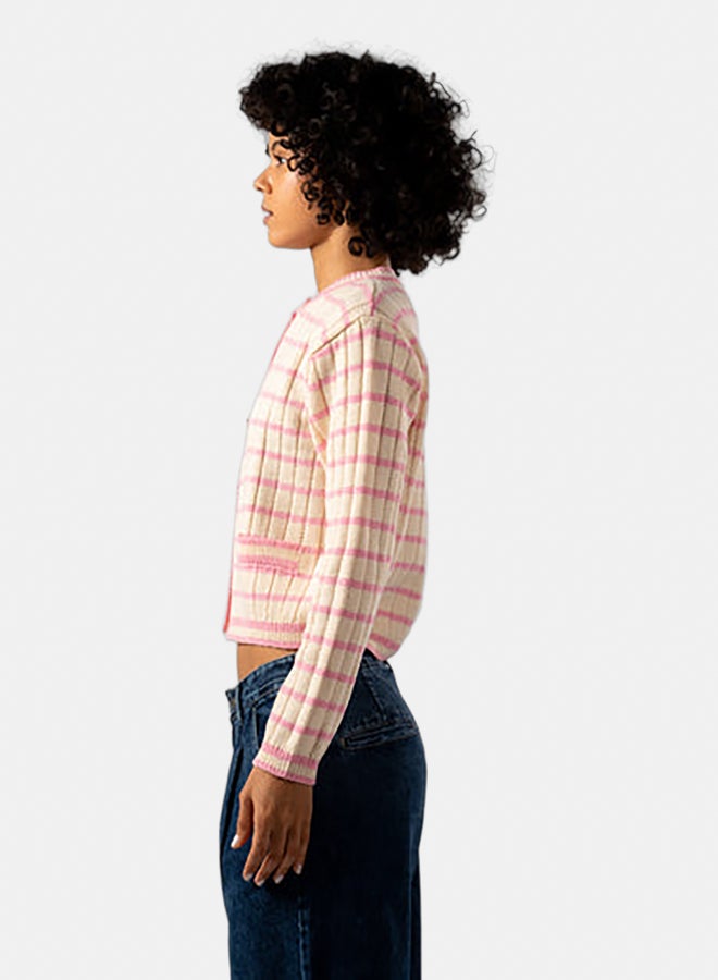 ASTK Striped Button-down Cardigan - Image 2