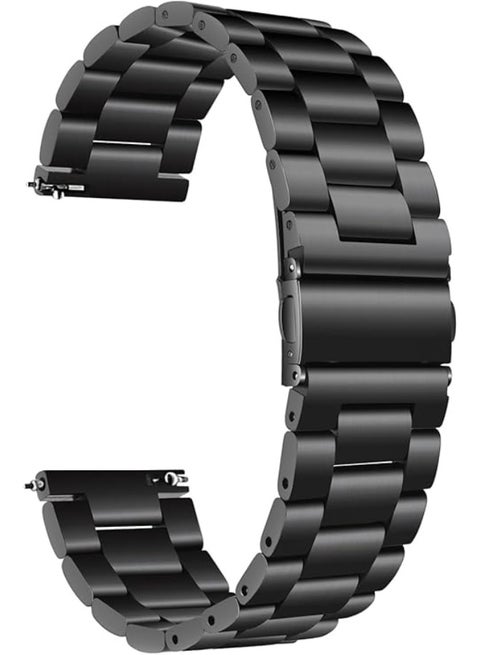 Stainless Steel SmartWatch band 22mm For Huawei Watch GT 6 Pro (Black)