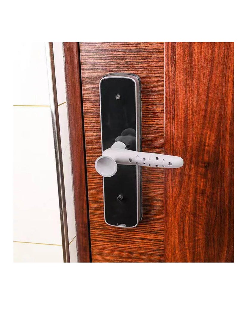 Generic Anti-collision Silicone Door Stopper, Adhesive Stopper Prevents the Door from Hitting the Wall and Paint, Anti-Slip Silicone Door Stopper to Hold the Door and Keep It Open (Blue) , 4 pieces  - Image 1