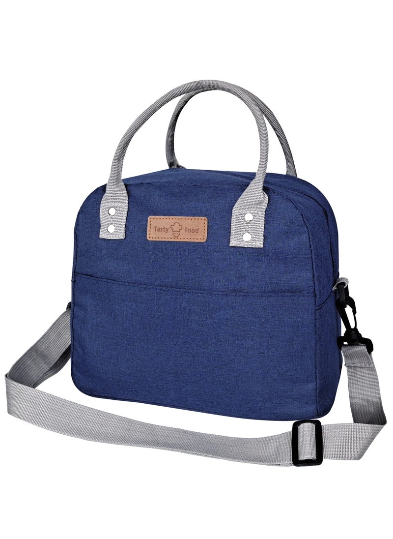 VIO Insulated Waterproof Lunch Bag Thermal Reusable Lunch Bag For Office Work School College Travel Picnic Small Cooler Tote Bag for Men Women Boys Girls Indoor Outdoor  - Image 1