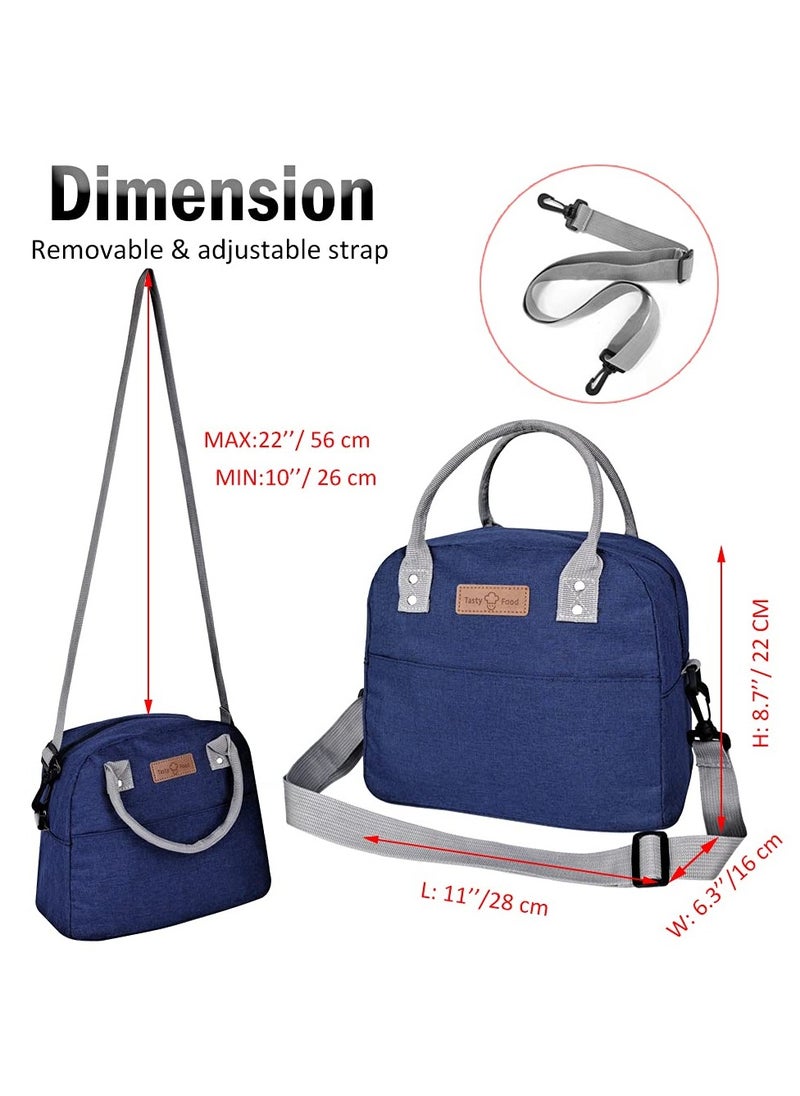 VIO Insulated Waterproof Lunch Bag Thermal Reusable Lunch Bag For Office Work School College Travel Picnic Small Cooler Tote Bag for Men Women Boys Girls Indoor Outdoor  - Image 3