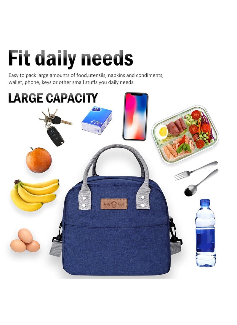 VIO Insulated Waterproof Lunch Bag Thermal Reusable Lunch Bag For Office Work School College Travel Picnic Small Cooler Tote Bag for Men Women Boys Girls Indoor Outdoor  - Image 4
