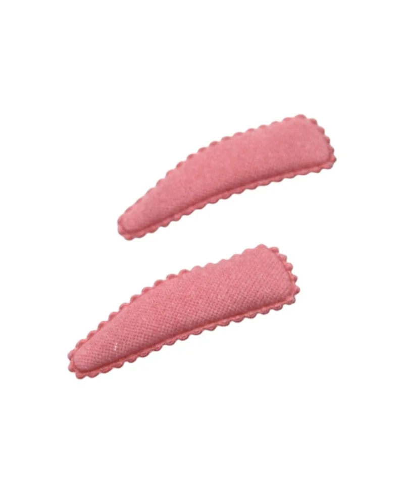 D'Daniela Sara Ribbon Bow Clip Set with Ponytail For Babies and Girls - Baby Pink