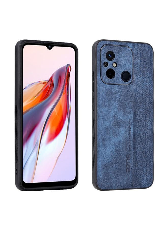 HuHa Case Cover For Xiaomi Poco C55 / Redmi 12C / 11A AZNS 3D Embossed Skin Feel Phone Case Sapphire Blue 