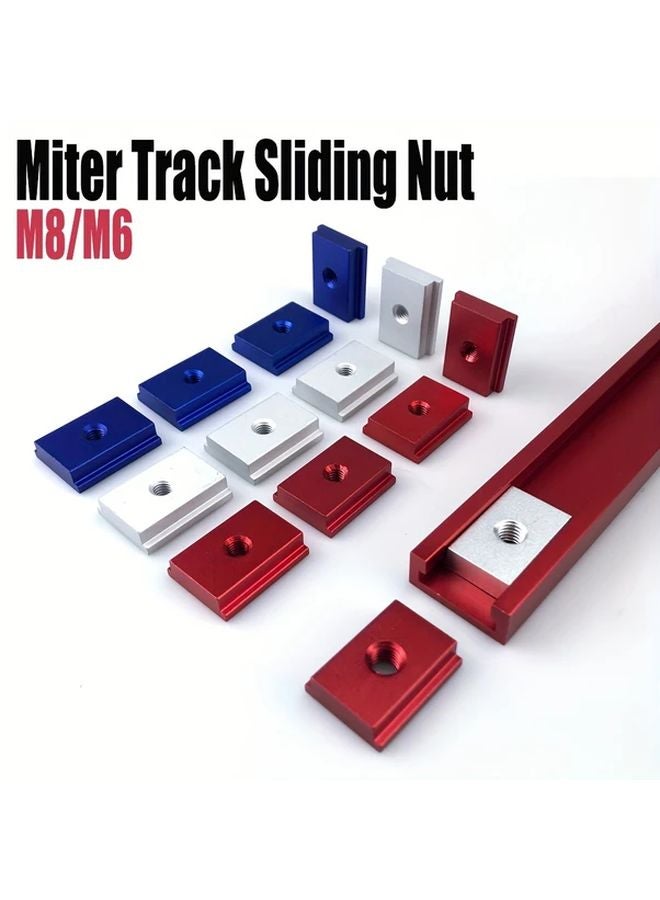 Type 30 T Slot Slider M6 Blue 4 Pack For Woodworking - Image 2