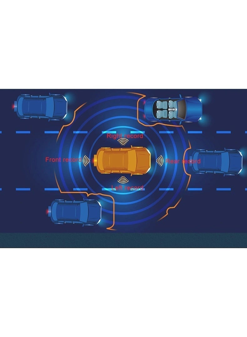 10.26" Car GPS Navigation 4G WIFI Andriod 10.0 Dash Recorder 4 Camera Reaview Video Recorder Registrar Parking Monitoring - Image 4