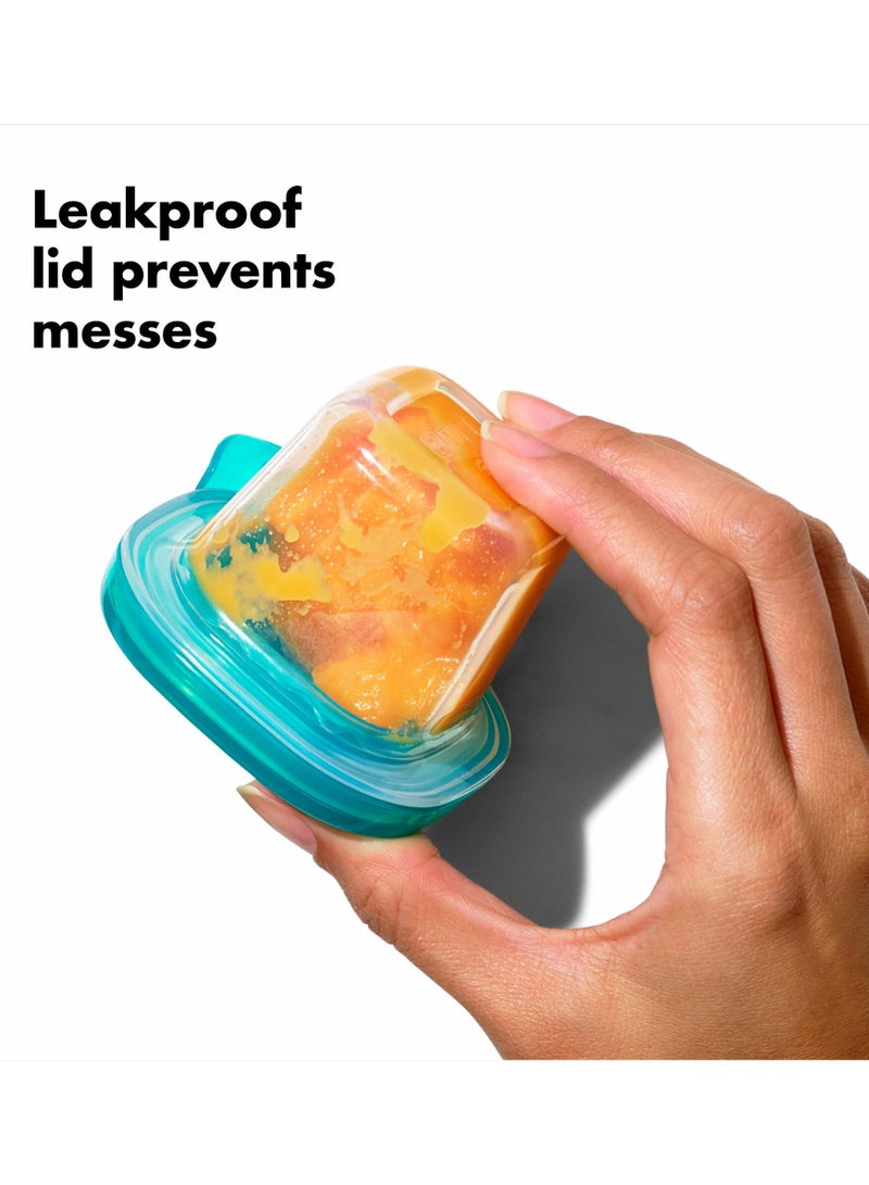 أوكسو حاويات تخزين الفريزر المصنوعة من السيليكون من Baby Blocks سعة 2 أونصة - عبوة من 6 قطع - Image 4