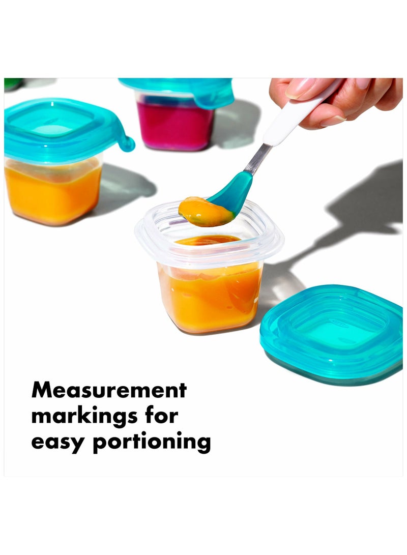 أوكسو حاويات تخزين الفريزر المصنوعة من السيليكون من Baby Blocks سعة 2 أونصة - عبوة من 6 قطع - Image 5