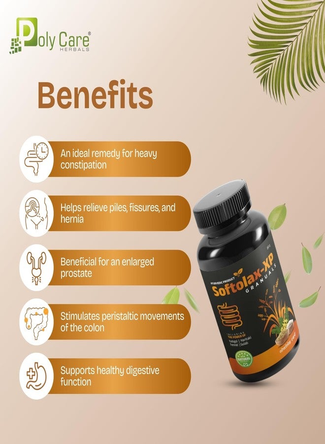POLY CARE Softolax-Xp Granuals which helps in Improves digestive function and also helpful for habitual constipation | (80g) - Image 3