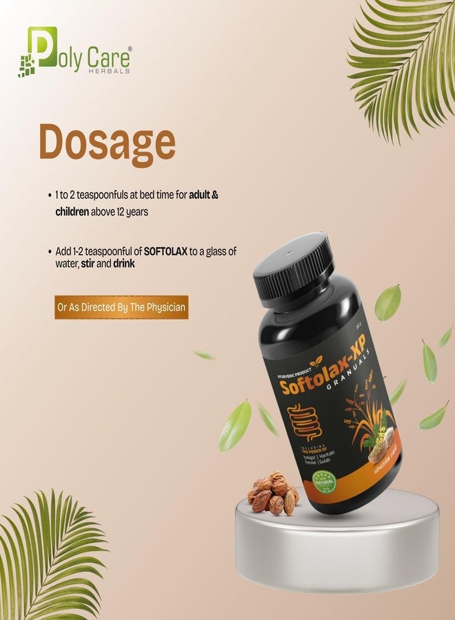 POLY CARE Softolax-Xp Granuals which helps in Improves digestive function and also helpful for habitual constipation | (80g) - Image 5