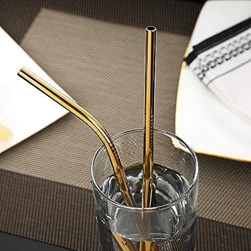 KITOME Portable Utensils Kit – 8-Piece Travel Cutlery Set with Case: Knife, Fork, Spoon, Chopsticks, Straws & Cleaning Brush – Reusable Stainless Steel Flatware for Camping & Office (Gold) - Image 3
