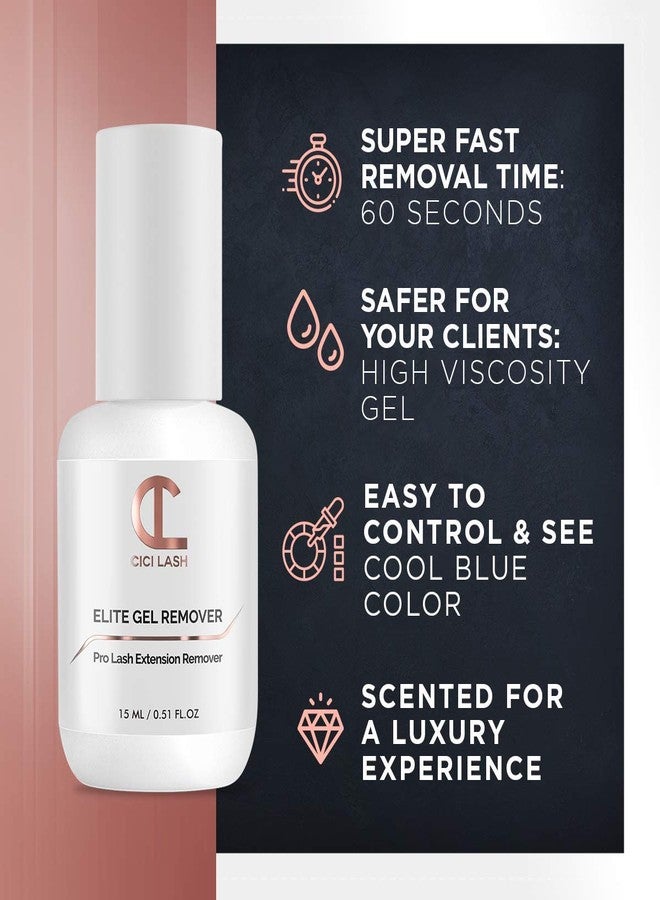 CICI Lash ELITE Eyelash Extension Remover Gel for Professional Lash Extensions | Super Fast (60s) and Easy to Control | Perfect Eyelash Glue Remover for Individual Mink Lashes | Essential Lash Supplies 15ml - Image 3