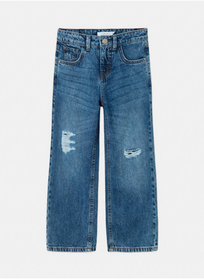 NAME IT name it Girls Rose Wide Leg Jeans 1411  - Image 2