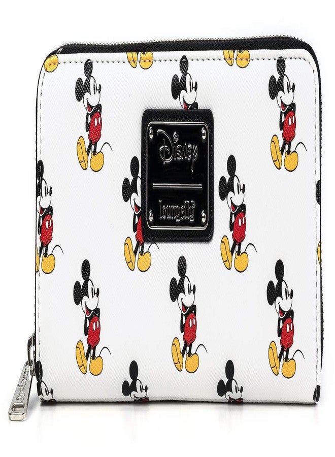 Loungefly Disney Classic Mickey Mouse All Over Print Zip Wallet (one size, multi) - Image 1