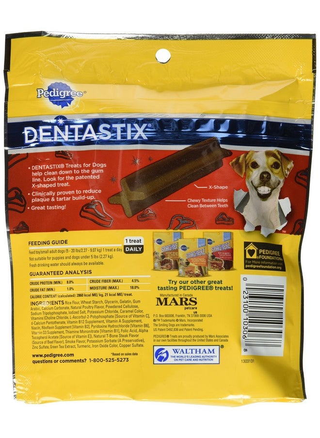 Pedigree Dentastix Beef Flavor Toy/Small Treats For Dogs  6 Oz. 24 Treats  - Image 2