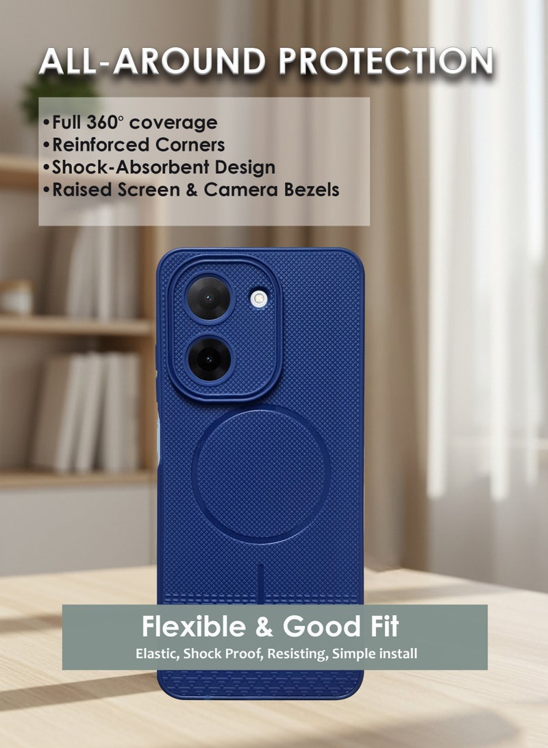 Xiaomi Redmi A5 4G Silicone Back Case Cover - TPU Silicone Case, Durable & Accurate Cut-outs - Scratch, Dust & Smudge Protection, Shockproof & Water-Proof Cover for Xiaomi Redmi A5 - Blue - Image 4
