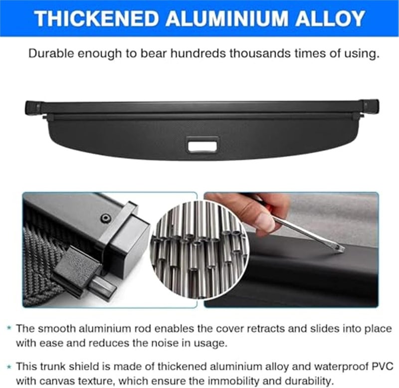 Vuzmode Retractable Cargo Cover for Toyota RAV4 2020-2024 - Image 4