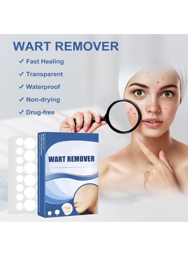 SYOSI 144 PCS Wart Remover Stickers, Quick and Effective Skin-Friendly Removal Patches – Ideal for Face, Pimple, Acne Spot, and Blemish Coverage – Suitable for All Skin Types - Image 2