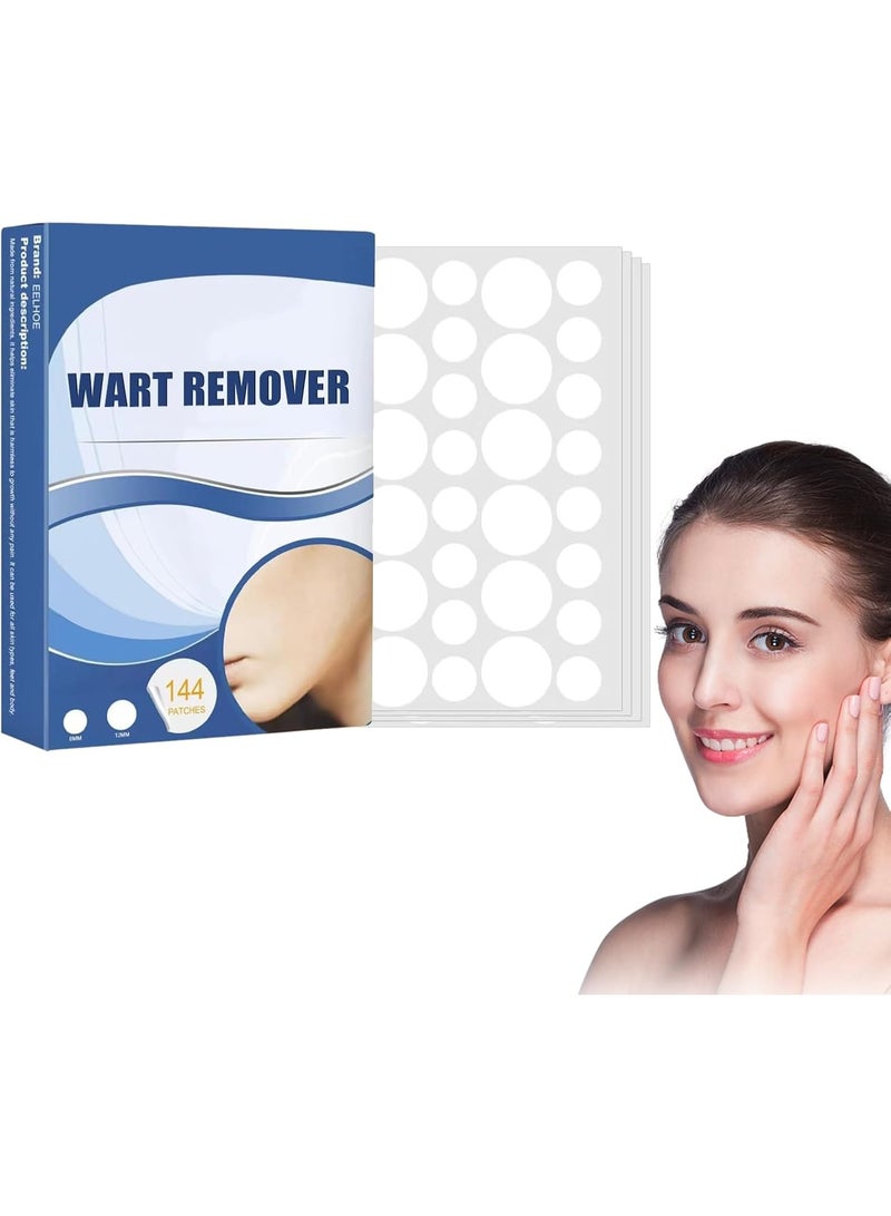 SYOSI 144 PCS Wart Remover Stickers, Quick and Effective Skin-Friendly Removal Patches – Ideal for Face, Pimple, Acne Spot, and Blemish Coverage – Suitable for All Skin Types - Image 1