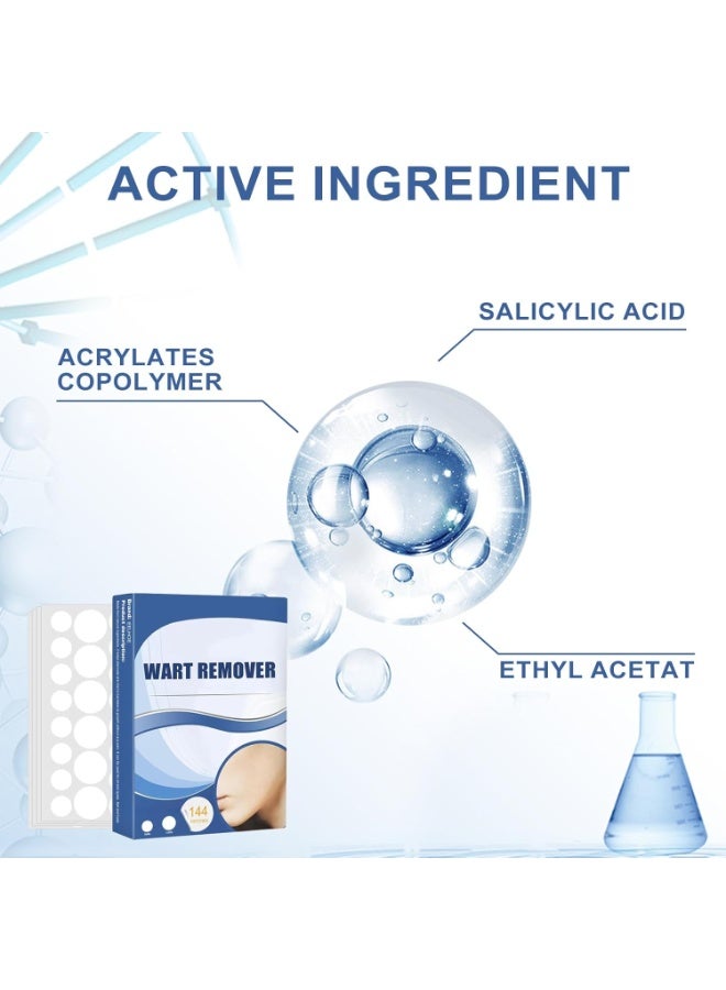 SYOSI 144 PCS Wart Remover Stickers, Quick and Effective Skin-Friendly Removal Patches – Ideal for Face, Pimple, Acne Spot, and Blemish Coverage – Suitable for All Skin Types - Image 3