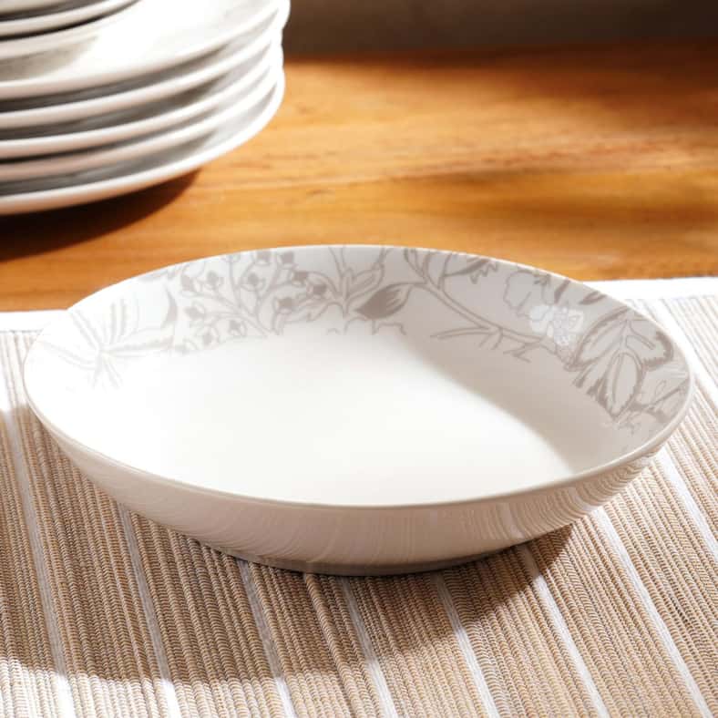 Pan Home طقم عشاء من البورسلين مكون من 30 قطعة - رمادي - Image 3