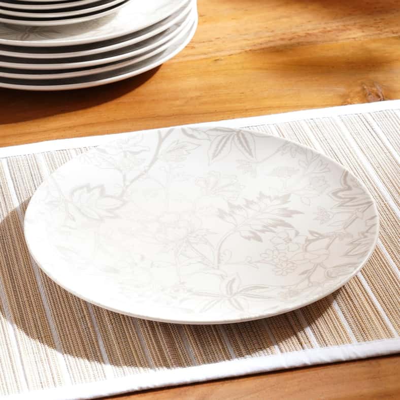 Pan Home طقم عشاء من البورسلين مكون من 30 قطعة - رمادي - Image 2