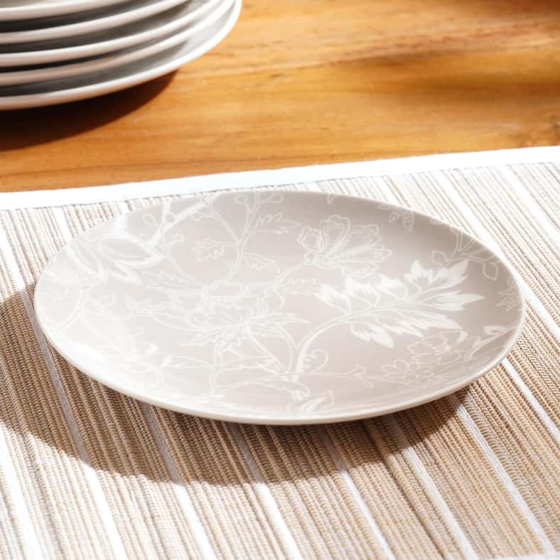 Pan Home طقم عشاء من البورسلين مكون من 30 قطعة - رمادي - Image 4