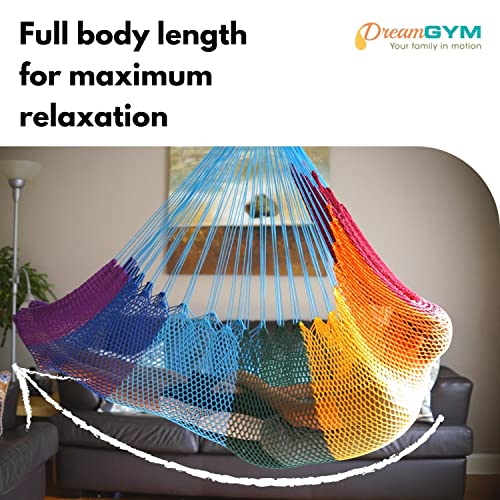 DreamGYM Hammock Swing Chair Therapy Swing Sensory Swing for Adults and Children Rainbow - Image 3