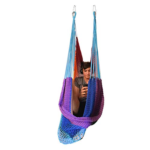 DreamGYM Hammock Swing Chair Therapy Swing Sensory Swing for Adults and Children Rainbow - Image 1
